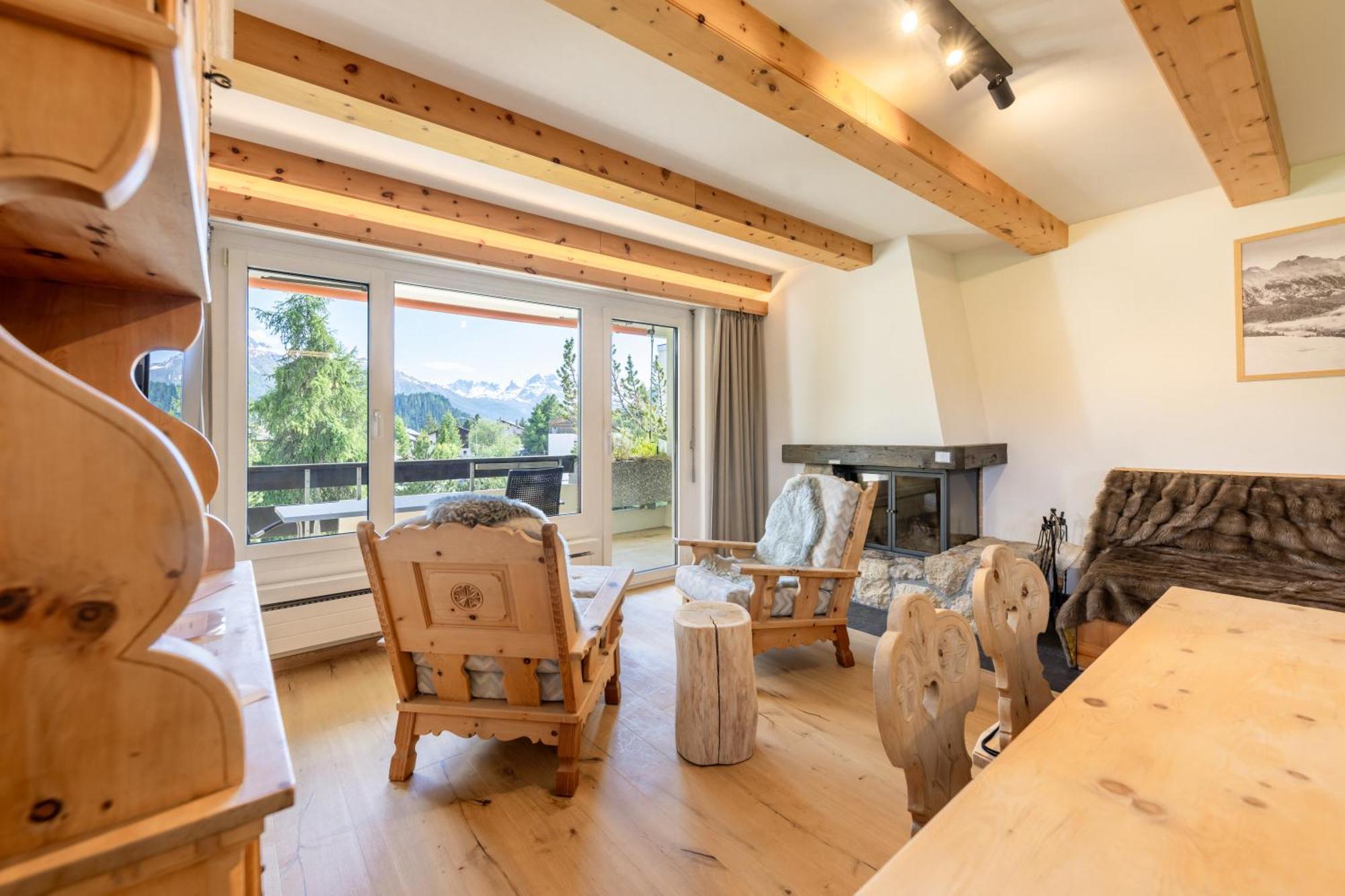 Cosy Apartment Facing Piz Rosatsch เซนต์โมริตส์ ภายนอก รูปภาพ